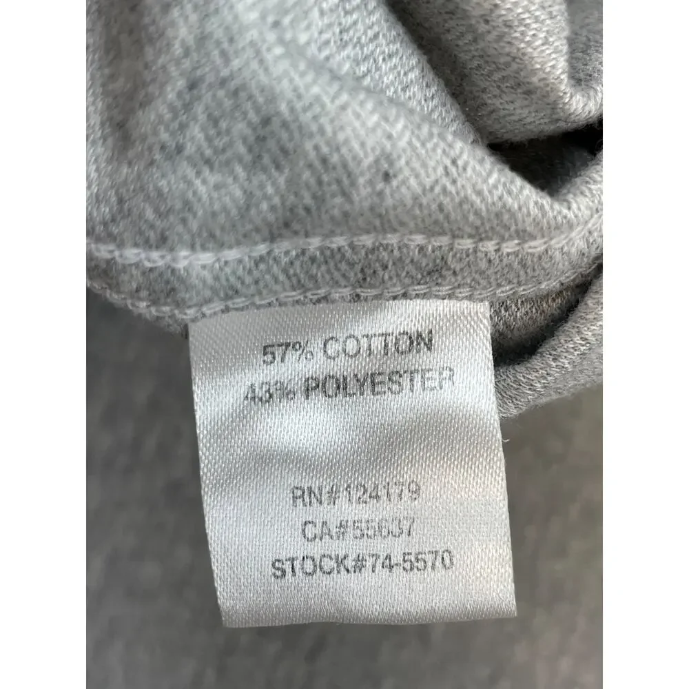Johnston & Murphy Shirt Mens XXL Heathered Gray Cotton Blend Button Up